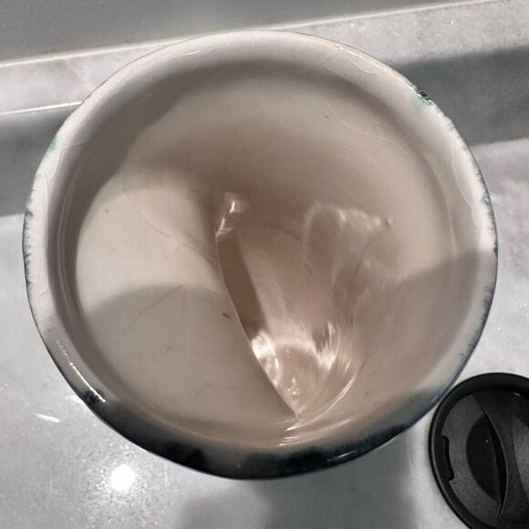 Handmade One Of A Kind Pottery Hot Or Cold Ceramic Mug With Lid Multicolor - Picture 5 of 5